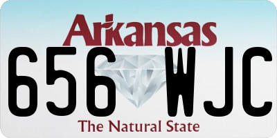 AR license plate 656WJC