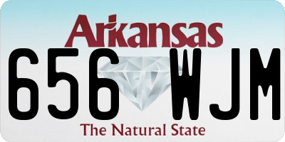 AR license plate 656WJM
