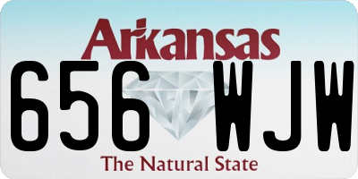 AR license plate 656WJW