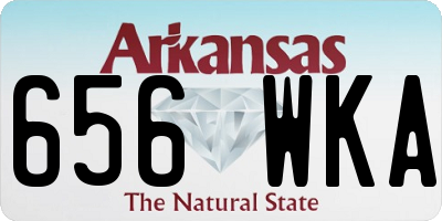 AR license plate 656WKA