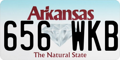AR license plate 656WKB