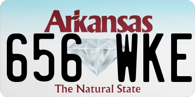AR license plate 656WKE
