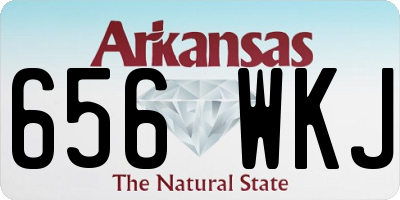 AR license plate 656WKJ