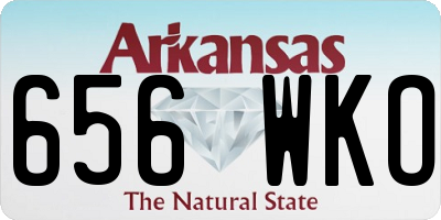 AR license plate 656WKO