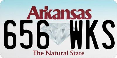 AR license plate 656WKS