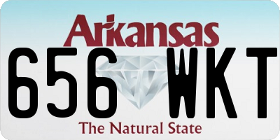 AR license plate 656WKT