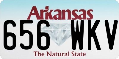 AR license plate 656WKV
