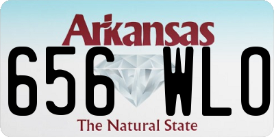 AR license plate 656WLO