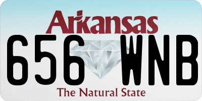 AR license plate 656WNB