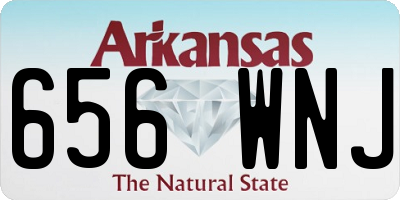 AR license plate 656WNJ