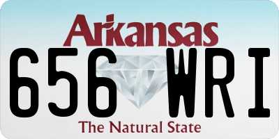 AR license plate 656WRI