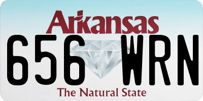 AR license plate 656WRN