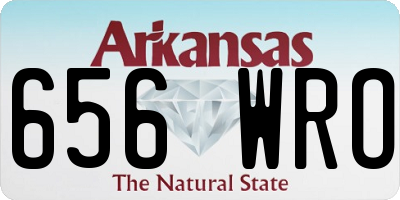 AR license plate 656WRO