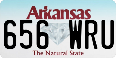 AR license plate 656WRU