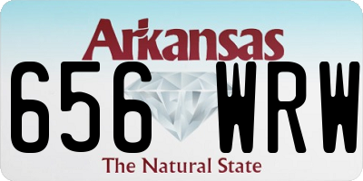 AR license plate 656WRW