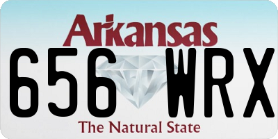 AR license plate 656WRX
