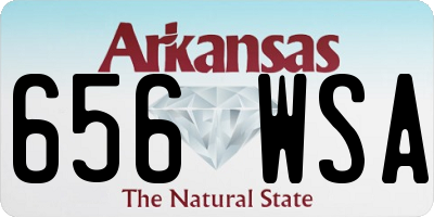 AR license plate 656WSA