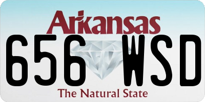 AR license plate 656WSD