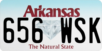 AR license plate 656WSK