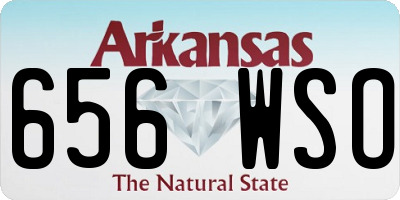 AR license plate 656WSO