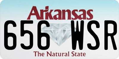 AR license plate 656WSR