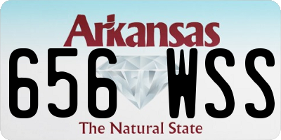 AR license plate 656WSS