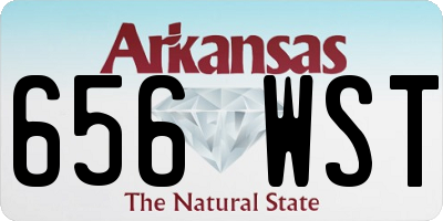 AR license plate 656WST