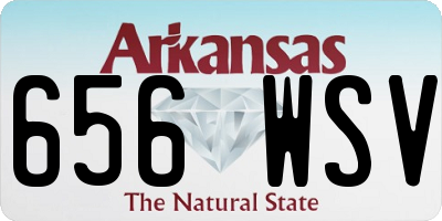 AR license plate 656WSV