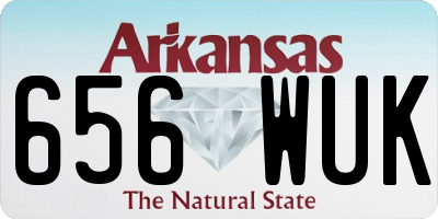 AR license plate 656WUK