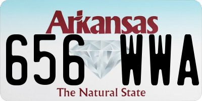 AR license plate 656WWA