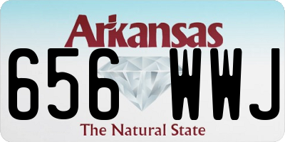 AR license plate 656WWJ