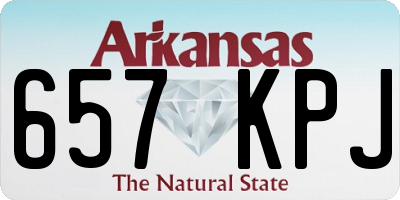 AR license plate 657KPJ