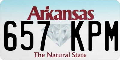 AR license plate 657KPM