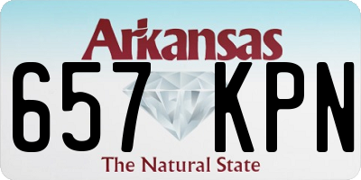 AR license plate 657KPN