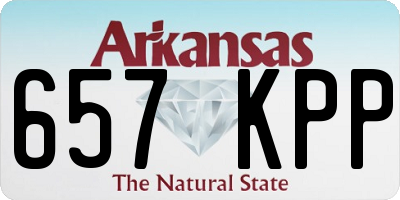 AR license plate 657KPP