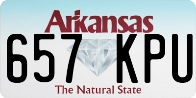 AR license plate 657KPU