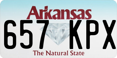 AR license plate 657KPX