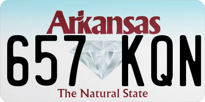 AR license plate 657KQN