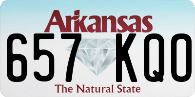 AR license plate 657KQO