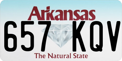 AR license plate 657KQV
