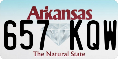 AR license plate 657KQW