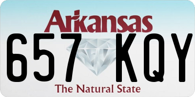 AR license plate 657KQY