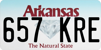 AR license plate 657KRE