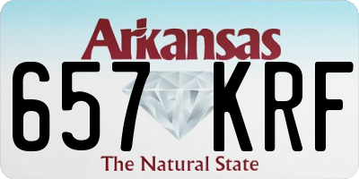 AR license plate 657KRF