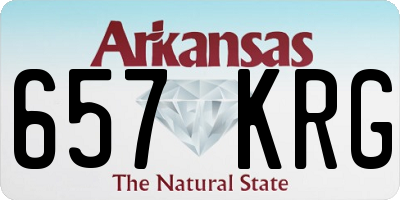 AR license plate 657KRG