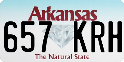 AR license plate 657KRH
