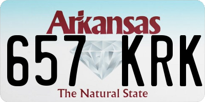 AR license plate 657KRK
