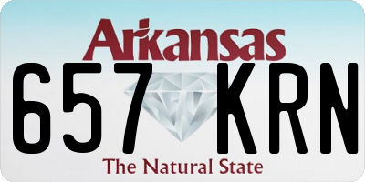 AR license plate 657KRN