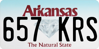 AR license plate 657KRS