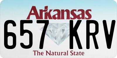 AR license plate 657KRV